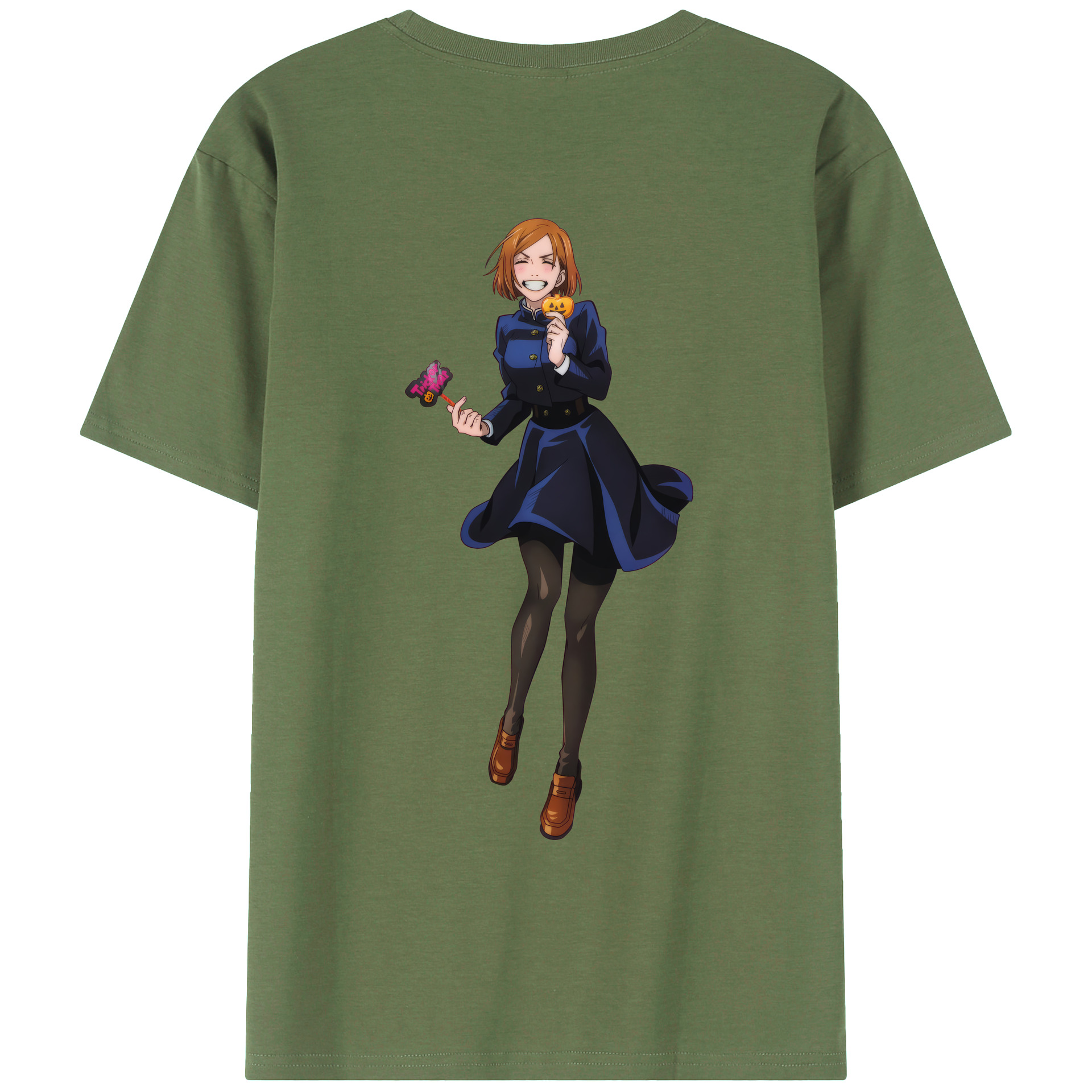 （画像用） 呪術廻戦 Jujutsu Kaisen 綿100％ メンズ半袖Tシャツ（バックプリント） 通気性